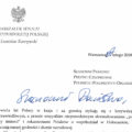 Letter to Polonia from Polish Senate